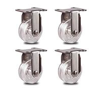 2PCS Heavy Duty Swivel Casters 1.5 Inch 304 Stainless Steel Furniture Wheels 60kg Load Capacity Durable Rolling Casters for Smooth Mobility and Support