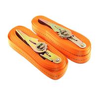 2Pcs Heavy Duty Tensioning Belts Tie Down Straps, 25MM Width 5M Long 800kg Loading Ratchet Tie down Lashing Straps Tensioning Belt for Carrying Bag Luggage Bulky Objects for Car Motorcycle