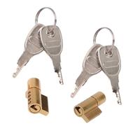 2PCS Heavy Duty Trailer Hitch Coupling Lock Set with 4 Keys,Strong Weatherproof Towing Security Lock Compatible with Erde,Daxara,Maypole,Ifor Williams,Knott Avonride,Ideal for Tow Bar & Caravan Hitch