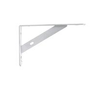 2pcs Heavy Duty Triangle Shelf Brackets 6/8/10/12 Inch Wall Mounted L Shape Thickened Corner Brace Right Angle Bracket for Living Room Garage(White 8inch)