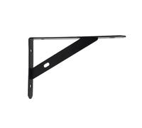 2pcs Heavy Duty Triangle Shelf Brackets 6/8/10/12 Inch Wall Mounted L Shape Thickened Corner Brace Right Angle Bracket for Living Room Garage(Black 10inch)