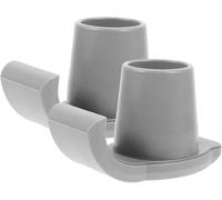 2PCS Heavy Duty Walker Ski Glides - Anti-Slip Rubber Feet for Walking Frame - 25mm Inner Diameter Replacement Foot Glide Caps for Folding Walkers - Mobility Aid for Seniors