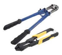 2pcs Heavy Duty Wire Cutter 8 Inch and 14 Inch Steel Bolt Cutter | Rubber Grip Handle, No Power Needed, Workshop Use, for Metal Rods and Screws