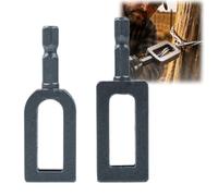 2PCS Heavy Duty Wire Twisting Tool & Rebar Tying Tool,9/11 Gauge Steel Wire Nut Twister & Knotter for Fence,Construction for Electric Drill