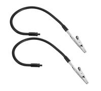 2pcs Helping Hands Clamps Stainless Steel Plastic Black Adjustable | Workbench Repair Station Support, Soldering Aid, Third Hand Tool for DIY Enthusiasts and Professionals