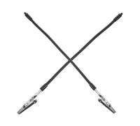 2pcs Helping Hands Soldering Clips Black Stainless Steel Workbench | Adjustable Design, Circuit Board Holding, Repair Station and Workshop Use, for DIY Enthusiasts and Professionals