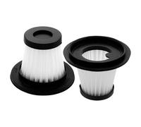 2pcs Hepa Vacuum Cleaner Replacement Filter for Car Cleaning, White | Plastic round Accessory, Easy Rinse Care, Universal Fit for Vehicle Cleanups and Spot Jobs Random Style