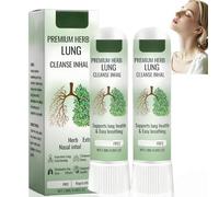 2PCS Herb/al Lung Nasal Inh/aler Stick,NAT/Ural Lung Cleansing Spray,Lung Cleanse Nasal Spray,Refreshing Nose Inh/aler for Easy Breathe,Inh/aler Nasal Stick,Lung Cleansing Inh/aler for Breathing