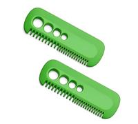 2Pcs Herb Stripping Tool 4 Holes Stripper Set, Leaf Herb Stripper and Vegetable Herb Eliminator Comb for Cilantro, Parsley, Kale, Easy to Use Mini Leaf Stem Stripping Tool, Kitchen Accessories