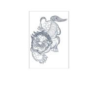 2Pcs Herbal Juice Chest Patches Tattoo Patches Last 15 Days Back Semi-Permanent Non-Reflective Temporary Tattoo Tattoo Sticker Fake Tattoo