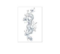 2Pcs Herbal Juice Chest Patches Tattoo Patches Last 15 Days Back Semi-Permanent Non-Reflective Temporary Tattoo Tattoo Sticker Fake Tattoo