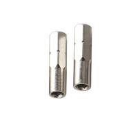 2Pcs Hex Bit Converters for 1/4" to 4mm Tool Adaptation Screwdriver Bit Adapter