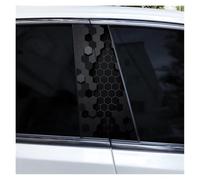 2pcs Hexagon Image Car B-Pillar Stickers DIY Modified Car Styling Suitable for Car Door Pillar Decals B-Pillar DIY Sticker(Type N)