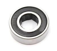 2PCS Hexagonal Bearing 6206-2RS 24/25/27/30X62X16MM Machinery Bearing Non-Standard deep Groove Ball Bearings(6206-2RS 27X62X16)