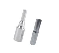 2Pcs Hexagonal Bit Adapters 4mm to 6.35mm Metal Adapters for Power Tool and Hand Screwdriver Drill Electric Screwdriver