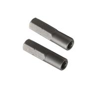 2Pcs Hexagonal Shank Adapter Converts 6.35mm 1/4Inch to 4mm Bit Socket Holder Screwdriver Inserts Bit Adapter Converters Screwdriver