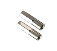 2Pcs Hexagonal Shank Adapter Converts 6.35mm 1/4Inch to 4mm Bit Socket Holder Screwdriver Inserts Bit Adapter Converters Screwdriver