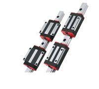 2Pcs HGR15 Linear Guides 200-500mm + 4Pcs HGH15CA/HGW15CC Carriages For CNC Router 3D Printer(2 rails 4 HGW15CC,400mm)