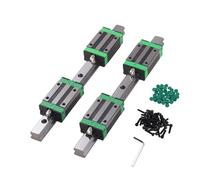 2PCS HGR20 Linear Guide Rail Set 500mm with 4PCS HGH20CA Slider BlocksPrecision Linear Rails & Bearings for Ender 3 3D Printer & CNC Machines Smooth Motion Upgrade