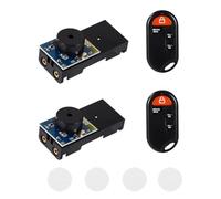 2pcs Hidden Cricket Noise Maker, Black Prank Beeping Cricket Annoying Noise Maker Funny Office Prankster Stuff Sound Prank Device with Remote Control for Adults Office Home Car and Parties