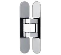 2pcs Hidden Folding Invisible Door Hinge, Three-Dimensional Adjustable, Cross, Heavy, Universal for Folding Doors(Silver)