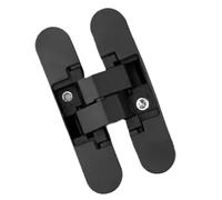 2pcs Hidden Hinge Suitable for Wooden Door Thickness 35-45mm 180 Degree Adjustable Invisible for Doors(Black)