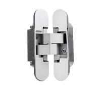 2pcs Hidden Hinge Suitable for Wooden Door Thickness 35-45mm 180 Degree Adjustable Invisible for Doors(White)