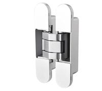 2pcs Hidden Three-Dimensional Adjustable Hinge Wooden Door Folding Concealed Cross 180 Degrees(Silver)