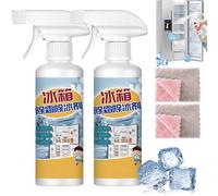 2Pcs High Effective Refrigerator Defrosting Agent,2026 New Refrigerator Cleaner Inside,Anti-Icing Fridge Freezer De-Icer,Quickly Removes Ice