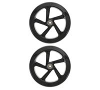2pcs High Elastic Pu Scooter Wheel Replacement 180mm Black