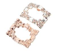 2pcs High Heel Clips Crystal Shoe Buckle Decorations Detachable Shoe Charms for Brides and Elegant Occasions Fashionable Bling Accessories
