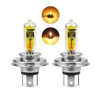 2pcs High/Low Beam 60/55W H4 Halogen Bulb 2300k Golden Yellow Headlight Lamp Fog Lights Car Light Source