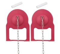 2Pcs High Performances Rubber Toilet Flapper Replacement Toilet Flapper with Stainless Chain Repair Parts Water Saving Repair Parts