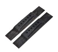 2pcs High Quality 6 String Ebony Pyramid No Finish Acoustic Guitar Bridge