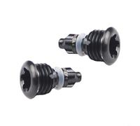 2pcs High Strength Alloy Brake Lever Bleed Screws with O Rings For For MT2 MT4 MT5 MT7 MT8 Compatibility in Bicycle Hydraulic Brake Setup (Black)