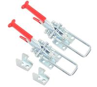 2Pcs High Strength Toggle Clamps Quick Releases Levers Latches Sturdy Carbon Steel Construction for Automotive Door Latches Clamp
