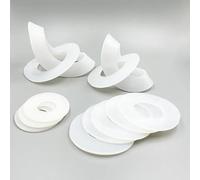 2pcs High Temperature Resistant Silicone Flat Gasket Sealing Ring - ID 45 to 159mm, White O Ring Seal Washer(133 x 188 x 3mm)