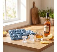 2pcs Highland Cow Ice Cube Tray, 3D Ice Cube Mold, Blue Highland Cow Ice Moulds,Silicone Ice Cube Tray for Whiskey and Cocktails, Reusable Mini Highland Cow Gifts for Kitchen Accessories (A-Blue 2pcs)