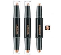 2PCS Highlight & Contour Stick - Dual-Ended Waterproof Makeup for Fair Skin, Lightweight Natural Glow, Versatile Everyday Makeup Tool (2PCS*02#)