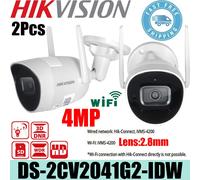 2PCS HIkvision DS-2CV2041G2-IDW 4MP Waterproof Exir Fixed Bullet WI-FI IP Camera