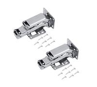 2pcs Hinges 170 Degree Opening Angle Automatic Door Closer Hinge Hydraulic Buffer Damping Spring Cabinet Hinges