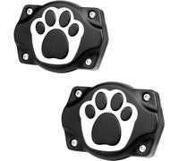 2PCS Holder,Waterproof Silicone Holder For Dog Collar Ultralight Hard Tpu Dog Collar (Black)