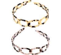 2Pcs Hollowed Hairbands, Handmade Durable Material, Lightweight Comfortable Design, Adjustable Size, Non-Slip Grip, Photography Props, Formal Event, Social Gathering, Daily Wear Accessory