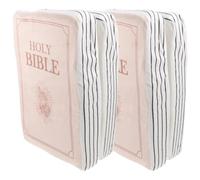 2pcs Holy Bible Pillow Scripture Book Shaped Stuffed Cushion for Bed