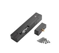 2pcs Home Company WC Universal Silent Door Closer Safety Invisible Spring Hydraulic Damping Buffer Hardware for Door(Black)