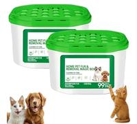 2PCS Home Pet Fur Odor Removal Magic Box & Eliminator,Portable Odor Eliminator & Dust Collector,2026 New 360°All-Around Coverage Powerful Pet Hair Removal,Long-Lasting Automatic Air Freshener for Home
