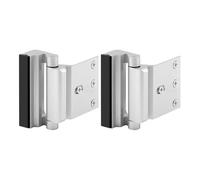 2PCS Home Security Door Lock, Door Reinforcement Locks, Safety Door Bolt High-Strength Construction Finish Frame Locks for Inward Swinging Door Latch (SL)