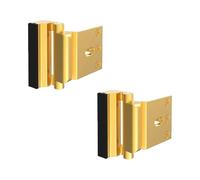 2PCS Home Security Door Lock, Door Reinforcement Locks, Safety Door Bolt High-Strength Construction Finish Frame Locks for Inward Swinging Door Latch (GD)