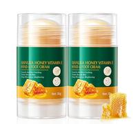 2PCS Honey Foot Cream - Intensive Foot Moisturiser for Dry, Cracked Heels & Hard Skin - Hydrating Foot Balm with Mineral Oil & Vitamin E - Fast Absorbing Cracked Heel Repair Cream for Feet
