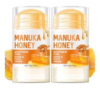 2PCS Honey Foot Cream, Maximum Strength Foot Cream for Dry Cracked Skin and Feet, Foot Moisturiser, Repairing Creams for Heels, Knees, Elbows & Hands, Softening Callus Remover, Smoothing Skin